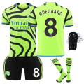 Miniatyrbild 1 av 2: 2324 Arsenal borta grön tröja set med strumpor och skyddsutrustning No.8 ØDEGAARD 26
