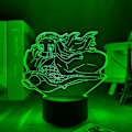 Miniatyrbillede 3 af 5: Demon Slayer Nezuko Kamado Lampe Anime Lys 3D LED Natlampe 16 Farveskiftende Bordlampe til Hjemmeindretning Dekorativ Julegave