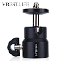 Miniatyrbild 1 av 10: VBESTLIFE 360° Vridbar Rotationsbar 1/4'' Skruv Kulhuvudfäste Kulhuvud Stativfäste