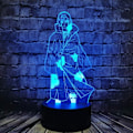 Miniatyrbillede 1 af 5: 3D Natlampe Naruto LED Bordlampe til Drengeværelse Sasuke Bros Itachi Natlys 3D Optisk Illusion Dekoration Stemningslys Sove Lys Hol