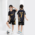 Miniatyrbilde 5 av 7: Real Madrid  Bellingham Barn Jersey Kit Borte Ungdom Vini Fotballdrakter Sett For Gutter Jenter Voksne 26 Black