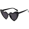 Pikkukuva 1 / 5: Sydänmuotoiset aurinkolasit naisille, Vintage Cat Eye Mod Style Retro Kurt Cobain -lasit