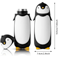 Miniatyrbillede 2 af 3: Penguin Vakuum Termos Rejsemug Te Vandflaske Kaffe Termos (Sort)