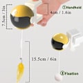 Miniatyrbild 7 av 7: Interaktiva kattleksaker designade för innekatter, mobila kattsfärer med automatisk lek, leksaker designade för små och medelstora katter yellow