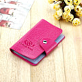 Miniatyrbillede 2 af 3: 24 Slots Neglekunst Stempel Skabelon Holder Opbevaringspose Etui Stempel Organizer (Rose Red)