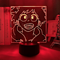 Miniatyrbillede 3 af 7: 3D Illusion Lampe Anime Led Natlampe Midoriya Izuku Figur Børns Soveværelse Sengebord Natlampe Barn Fødselsdag Julegave (16 Farver med Fjernbetjening)