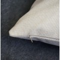 Miniatyrbillede 4 af 5: Engelsk alfabet pudebetræk gyldent geometrisk blomst linned pudebetræk til sofa seng boligindretning pude 18 x 18 tommer (bogstav U)