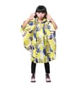 Barn Regn Poncho Huvjacka Regnrock, Gula Moln, S