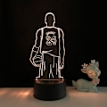 Miniatyrbillede 4 af 7: Qinwei Basketball Player Natlampe 3D Illusion LED Lampe med Fjernbetjening Bedste Fødselsdag for Sports Elsker --- A1（Sort Sæde）