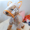 Miniatyrbillede 4 af 5: Hunde Regnfrakke, Hvalp Vandtæt Tøj Regnfrakke Hvalp Transparent Poncho Regnfrakke Tøj Til Hvalp (M Størrelse)