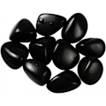 Miniatyrbillede 1 af 4: 1,1 pund naturligt sort obsidian krystalsten, sorte sten i løs vægt, krystaller og helbredende sten, polerede sten til dekoration