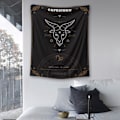 Pikkukuva 2 / 2: Wekity Boho Tähdistö Tapetti Koti Tapetti Esteettinen Taide Koti Tausta Kangas Sisustus Lahja (GT105510, 51 X 59 Tuumaa)