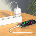 Miniatyrbilde 3 av 5: hoco. N21 Tuosu PD30W+QC3.0 lader Europeisk standard mobiltelefon nettbrett hurtiglading hode