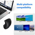 Miniatyrbillede 4 af 4: Ergonomisk mus, vertikal trådløs computermus 2.4G med bærbar, trådløs, lydløs ergonomisk mus genopladelig og USB-modtager, 3 justerbare DPI
