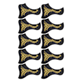 Miniatyrbild 10 av 11: Gitarr plektrumskydd Klassisk Anti Scratch Plate Skyddande Instrument Tillbehör Fågel Typ Fenix Mönster 10 st Guld