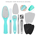 Miniatyrbild 7 av 11: 8 st multifunktionell manikyr pedikyr nagelklippare set nagelvård kit verktyg (8 st)