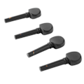 Miniatyrbillede 9 af 11: 4 stk. Violin Tuning Peg Bærbar Fin Udseende Træ Violin Peg Udskiftning Sort M00590
