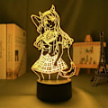 Miniatyrbillede 3 af 7: 3D Illusion Lampe Anime LED Natlampe Nekopara Maple Natlamper til Stue Soveværelse Dekoration USB Skrivebordslampe 7/16 Farve med Fjernbetjening Katt Lady Paradise-B