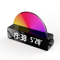 Miniatyrbillede 1 af 5: Solopgangs vækkeur, Wake Up Light Dawn Simulator, Sengetidslampe Multi Color Nattelys med USB-oplader, Søvnhjælp
