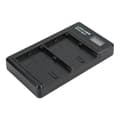 Miniatyrbillede 2 af 11: LCD dobbelt USB-oplader med TypeC-interface til LPE6 model kamera batterioplader