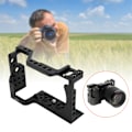 Miniatyrbild 6 av 11: VILTROX FANSHANG TL-6400 Aluminiumlegering Svart Bur Videokamera Tillbehör för Sony A6400 Spegelreflexkamera