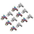 Miniatyrbillede 8 af 11: 12 stk. negletip clips multifunktionelle fingerforlængelsesclips metalfil papirclips