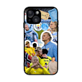 Miniatyrbild 1 av 4: Man City FC Erling Haaland 2022/23 Första Laget Mjukt Gel Skal Kompatibelt Med iPhone 14