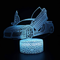 Miniatyrbillede 1 af 8: WJ Lastbil Form 3D LED Natlampe Børnedekoration USB Lampe Soveværelse Sove Lys 16 Farveændring USB Touch Base Gave Legetøj USB Kabel Dekoration Skrivebord
