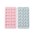 Miniatyrbilde 1 av 6: Høstkunst godteriformer Lønneblad silikonform 2 stk 3d blader formet håndlaget bakeform med 24 kapasiteter for DIY cupcake-dekorasjoner