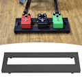 Miniatyrbilde 11 av 11: Effektpedalbrett i aluminiumlegering, elektrisk gitarpedalbrett, festebrakett med bæreveske