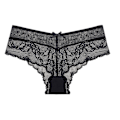 Miniatyrbild 1 av 6: Damunderkläder Invisible Seamless Bikini Spetsunderkläder Halvtäckande trosor, 5-pack, svart, L