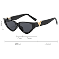 Miniatyrbilde 4 av 4: Polariserte Cat Eye Solbriller for Kvinner, Retro Smal Spiss Cateye Dame Solbriller