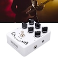 Miniatyrbillede 11 af 11: Højttalersimulator Effektpedal Metal Hvid Elektrisk Guitar Pedal JF-15 Fuld Distortion
