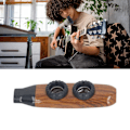 Miniatyrbillede 11 af 11: Kazoo Fløjte Dobbelt Hul Fløjte Justerbart Musikalsk Vindinstrument med Membran til Spil Performance Træfarve