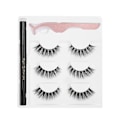 Pikkukuva 2 / 11: Itseliimautuva Eyeliner - Vesipohjainen Eyeliner - Tekokarvat - Pinsetit - Meikkityökalusarja (E69 Musta Laatikko)