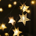 Miniatyrbillede 4 af 5: Batteridrevne stjernelyskæder, 10FT 30LED vandtætte fe-lys, batteridrevne julelys med 8 tilstande fjernbetjening og timer til indendørs