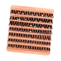Miniatyrbilde 6 av 11: Individuelle vipper blandet 7 rader 63 klynger myke fluffy fine rot realistiske vippeextensions