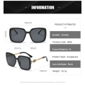 Miniatyrbillede 6 af 6: Kvindernes Rimless Oversized Studded Solbriller Gradient Linse Nitte Mode