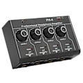 Miniatyrbillede 2 af 11: Hovedetelefonforstærker Splitter 4 Kanals Stereo Output RCA Input Mini Switcher 220VAC
