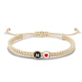 Miniatyrbillede 1 af 4: Wekity Initial Armbånd til Damer Teenagere Piger Flettet Reb Flettet Graduering Mors Dags Gave til Mor Kæreste Kone Justerbar 26 Bogstaver
