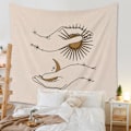 Pikkukuva 2 / 2: Wekity-seinävaate Esteettinen Taide Koti Tausta Kangas Sisustus Lahja Mandala Bohemia Seinävaate Sopii Olohuoneen Makuuhuoneen Sisustukseen (30 ，51 x 59 tuumaa)
