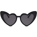 Pikkukuva 2 / 5: Sydänmuotoiset aurinkolasit naisille, Vintage Cat Eye Mod Style Retro Kurt Cobain -lasit