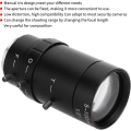 Miniatyrbilde 3 av 5: 2 stk. kamerobjektiv, 1,3 MP zoom CCTV-objektiv, CS-feste manuell blenderåpning 5-100 mm aluminiumslegering, med lav forvrengning, høy kompatibilitet for sikkerhetskamera