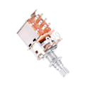 Miniatyrbilde 4 av 10: 2 stk A25K Volum- og tonekontrollpotter 18mm delt skaft Potentiometer Gitardeler