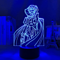 Miniatyrbillede 1 af 5: HPQNL-LED-lys Anime Code Geass Lelouch Lamperouge til soveværelsesindretning Lys Børnefødselsdagsgave Manga Værelse Bord 3D Lampe Code Geass