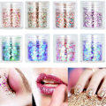Miniatyrbild 7 av 11: 8 st / set Färgglada nagelpaljetter Glitterpulver Manikyrdekoration DIY Nail Art Paljetter
