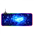 Miniatyrbillede 6 af 7: Gaming Mouse Pad, blød overdimensioneret glødende udvidet LED-musemåtte, berøringskontrol, skridsikker gummibase computertastatur musematte