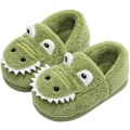 Miniatyrbillede 1 af 7: AVEKI Drenge Piger Varm Dinosaur Hus Tøfler Toddler Børn Fuzzy Indendørs Soveværelse Sko, Grøn, Størrelse: 190
