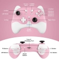 Miniatyrbilde 2 av 5: Switch Pro-kontroller for Nintendo Switch/Switch Lite/OLED, trådløs Switch-kontroller med LED-lys og vekkefunksjon, ergonomisk sklisikker