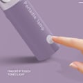 Miniatyrbillede 3 af 4: Skrivebordslampe under skab, trådløs, bærbar til hjemmekontoret med USB-opladning, touch-magnetisk til bøger i sengen, studie (lilla)